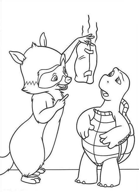 Stinky and dirty coloring pages character template. RJ Show Verne Stinky Socks In Over The Hedge Coloring ...