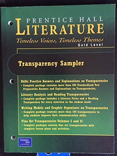 Prentice Hall Literature Timeless Voices Timeless Themes Gold Level