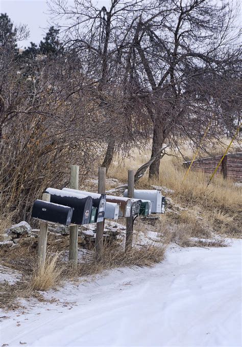 Mailboxes In Snow Photograph By Cathy Anderson Fine Art America