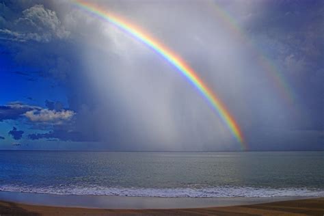 Rainbow At Sea St Lucia Photograph By Chester Williams