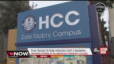 hillsborough community college offering free business classes to veterans youtube