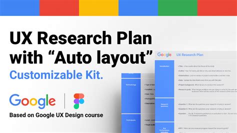 UX Research Plan With Figma Auto Layout UI Free