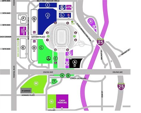 Empower Field At Mile High Seating Plan Ticket Priceparking Map