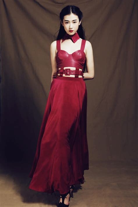 Zhang Xin Yuan For Chictopia 2011 Hong Kong Celebrity Red Formal Dress