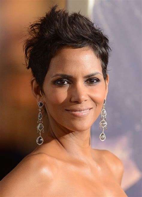 Halle Berry Pumped Up Pixie Cut Hairstyles Weekly
