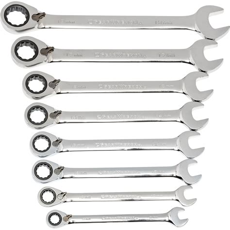 Gearwrench Reversible Combination Ratcheting Wrench Set — 8 Pc Metric