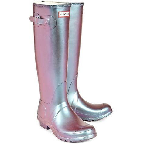 Hunter Original Pearlescent Wellington Boots 6290 Php Liked On