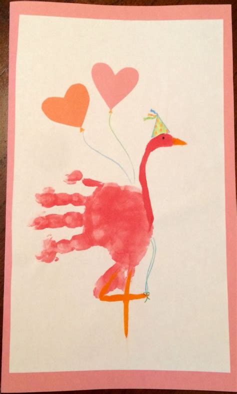 Babytoddler Handprint Birthday Card~ From Liam 3yrs Old Grandma