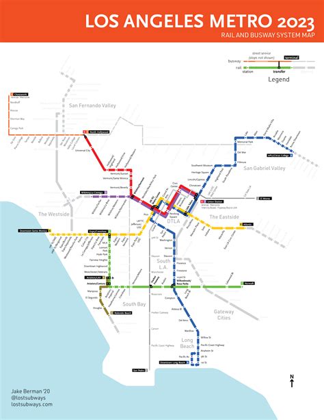 La Metro Light Rail Map