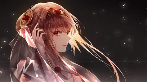 Download 3840x2160 Anime Girl Brown Hair Profile View