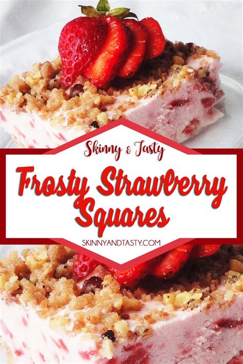 Frosty Strawberry Squares