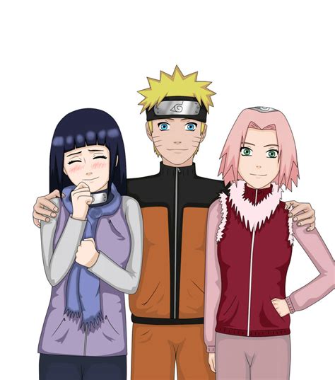 Naruto Hinata And Sakura Unfinished By Soraakane On Deviantart