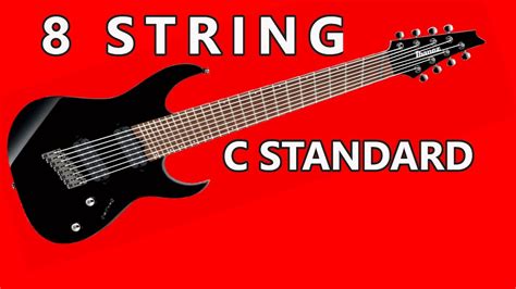 8 String C Standard Guitar Tuning Tones Youtube