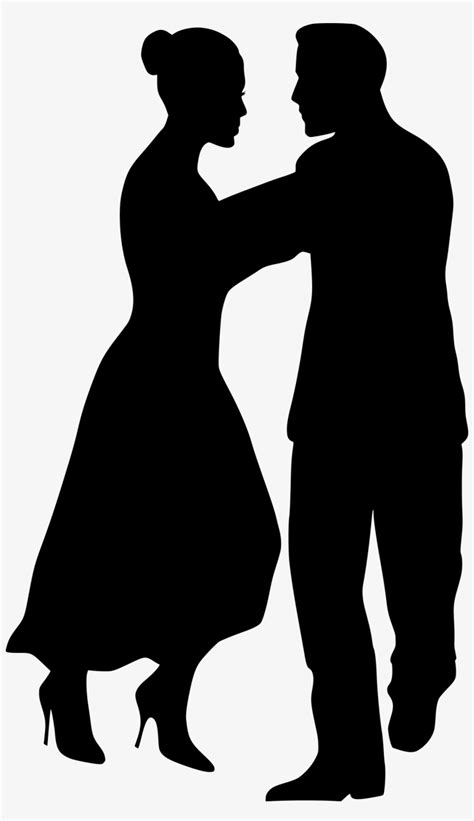 Silhouette Couple Dancing At Getdrawings Com Free Transparent Clipart