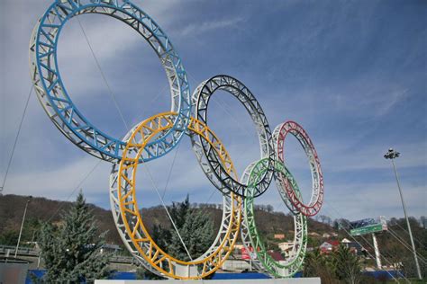 Olympic Rings Installed In Sochi As Countdown Begins For 2014 Winter Games