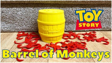 Milton Bradley Barrel Of Monkeys Toy Story Review Youtube