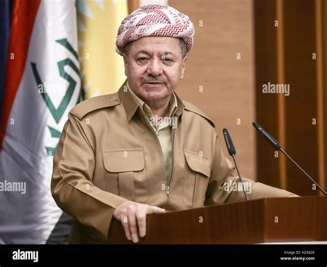 Erbil Iraq 23rd Sep 2016 Masoud Barzani President Of The Iraqi