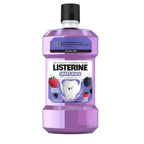 Smart Rinse® Kids Fluoride Mouthwash Berry Splash Flavor Listerine®
