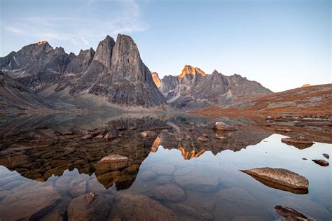 Perfect Reflection At Divide Lake In The Tombstone Mountains Yukon