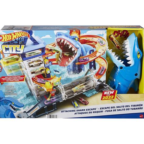 Mattel Hot Wheels City Shark Escape Playset With Car Hdp Toys