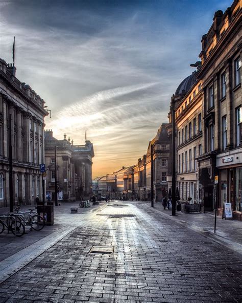 A Winters Sunrise On Grey St In Newcastle Which Is Said To Be One Of