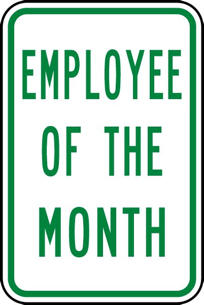 Employee Of The Month Sign Claim Your 10 Discount