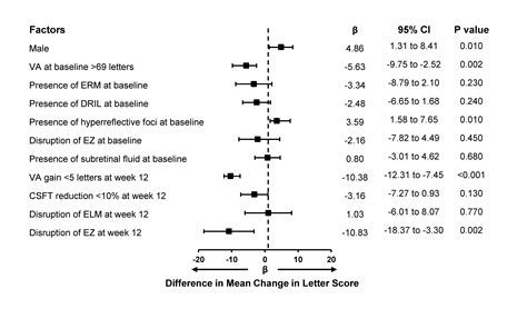 Factors Associated With 1 Year Visual Response Following Intravitreal
