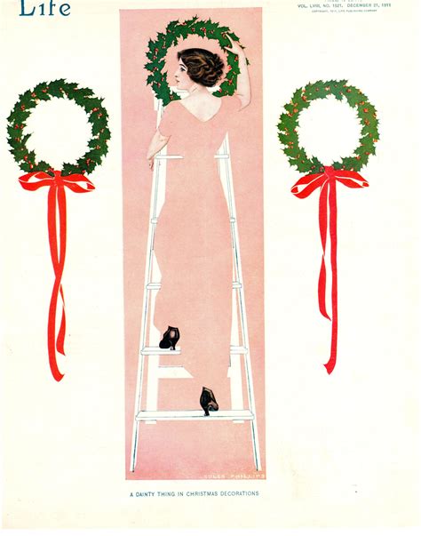 Coles Phillips Life Magazine Cover December 21 1911 A Dainty