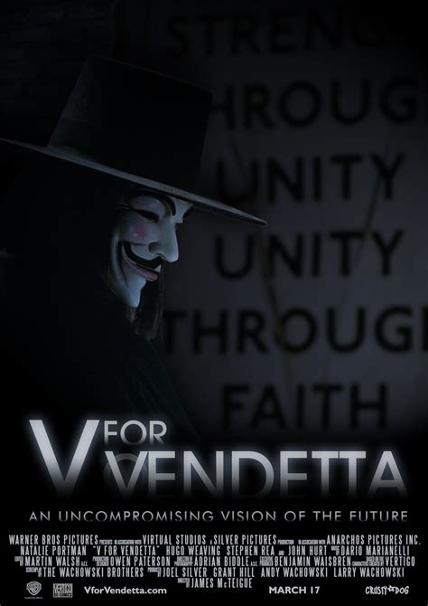 V For Vendetta 2005 Film Poster By Crustydog On Deviantart