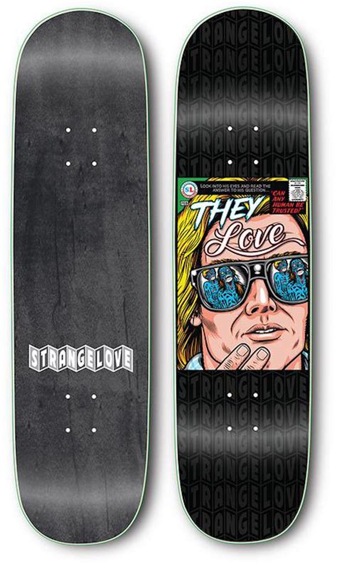 Strangelove Sean Cliver Consume 85 Skateboard Deck Black Ss21