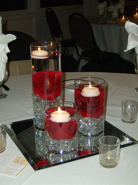 Black White Red Wedding Centerpieces Red Black And White Centerpiece