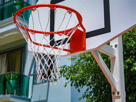 Outdoor Ground Bolted Basketball Goal Projection 06m Adjustable Ring
