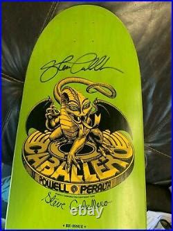 Powell Peralta Signed Steve Caballero Skateboard Deck 2005 Vintage