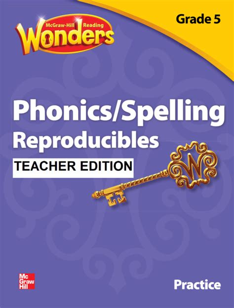 Download Pdf Mcgraw Hill Reading Wonders Grade 5 Phonics Spelling
