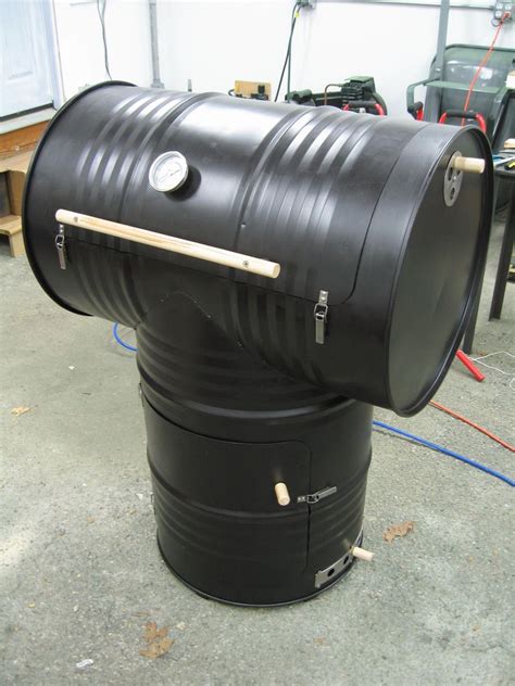 Final Assembly Drum Smoker 55 Gallon Drum Smoker Welding Projects