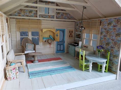 Miniature Beach House Collectible Dollhouse Miniature Etsy House