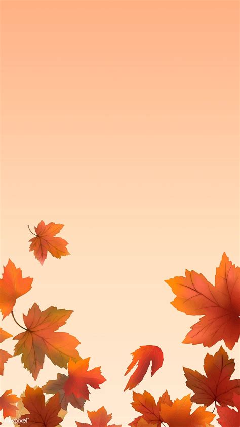 Red Maple Leaf Framed Background Vector Free Image By