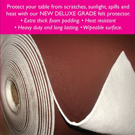 Check spelling or type a new query. LUXURY TABLE PROTECTOR Felt Backed Padded Heat Proof | eBay