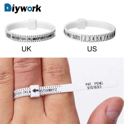 Diywork Finger Gauge Us Uk Ring Sizer Measure For Wedding Ring