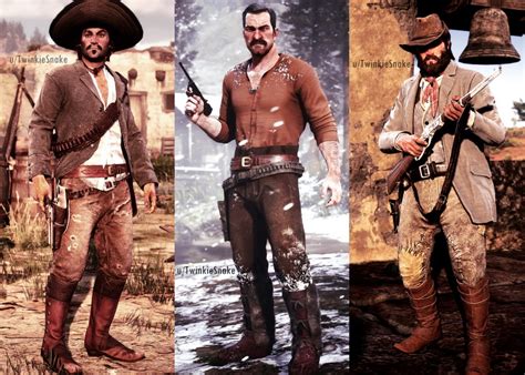 Javier Dutch And Bills Rdr1 Outfits Recreated In Rdr2 Reddeadredemption