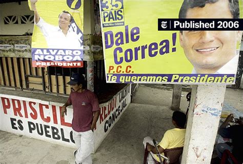 Ecuadors Path And Alliances At Stake In Runoff Election The New York Times