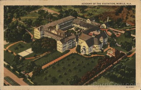 Academy Of The Visitation Mobile AL Postcard