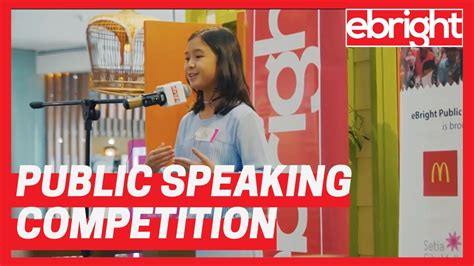 Kids And Teens Public Speaking Competition Ebright Setia City Mall