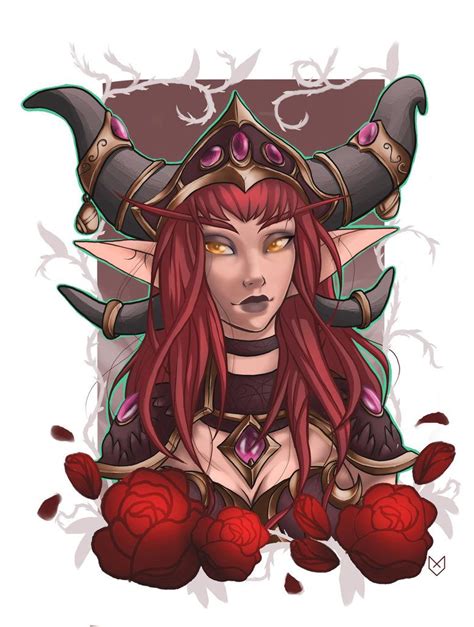 Fanart: Alexstrasza Mother of dragons by Foxiart Fantasy Characters gambar png
