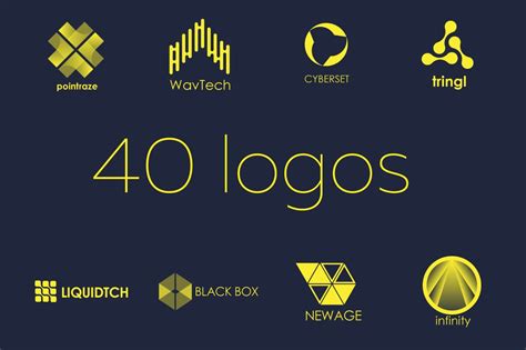 40 Tech Logos Logo Templates Creative Market