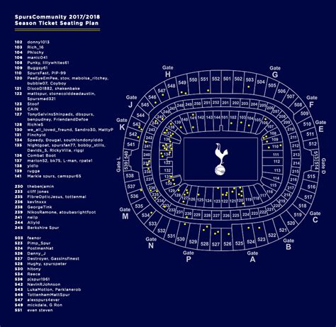 Wembley stadium seating plan detailed row and block. Wembley Season Ticket Roll Call | Spurscommunity