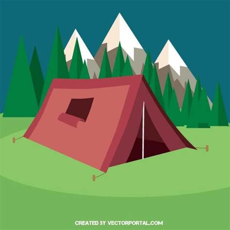 Camping Tent Vector Art Vector Free Tent Camping Vector Illustration