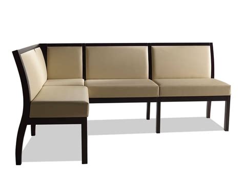 Modular Eco-leather bench TAI | Eco-leather bench seating By Sedex