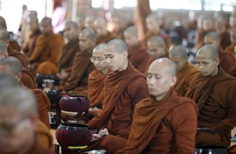 Buddhist Monks That Support The Military Junta In Myanmar La Prensa