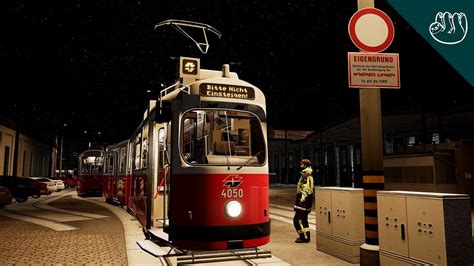 Nachtschiene Linie Einziehfahrt Von St Marx E Tramsim Vienna